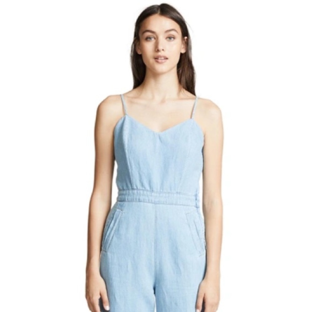 NWT!! Mother The Cut It Out Jumpsuit in Songbird
